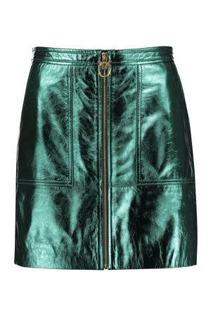 Gerardina leather mini skirt-0